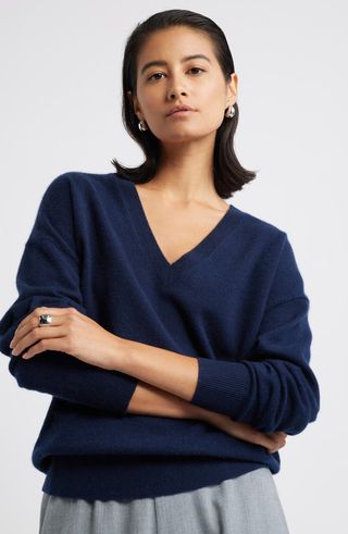 Cashmere V-Neck Sweater