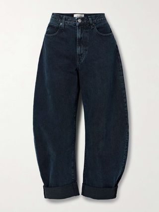 The Bubble High-Rise Barrel-Leg Jeans