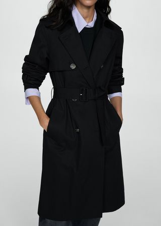 Classic Trench Coat With Belt - Women | Mango Usa