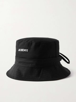 Le Bob Embellished Cotton-Canvas Bucket Hat