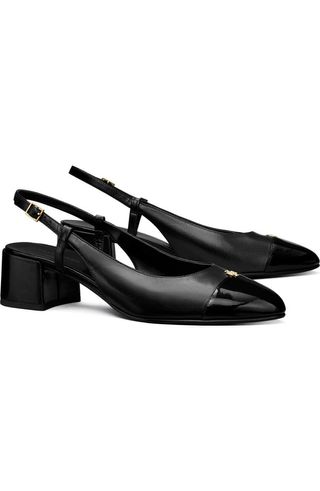 Cap Toe Slingback Pump