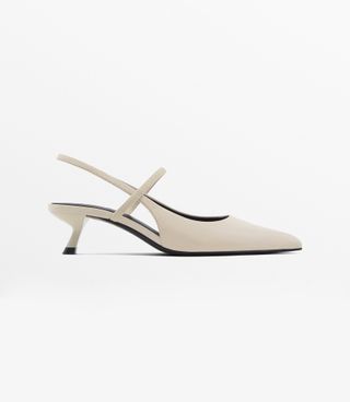 Massimo Tutti white slingback heels