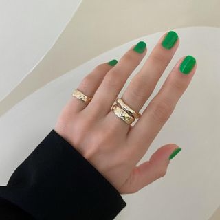 Neon green nail designs