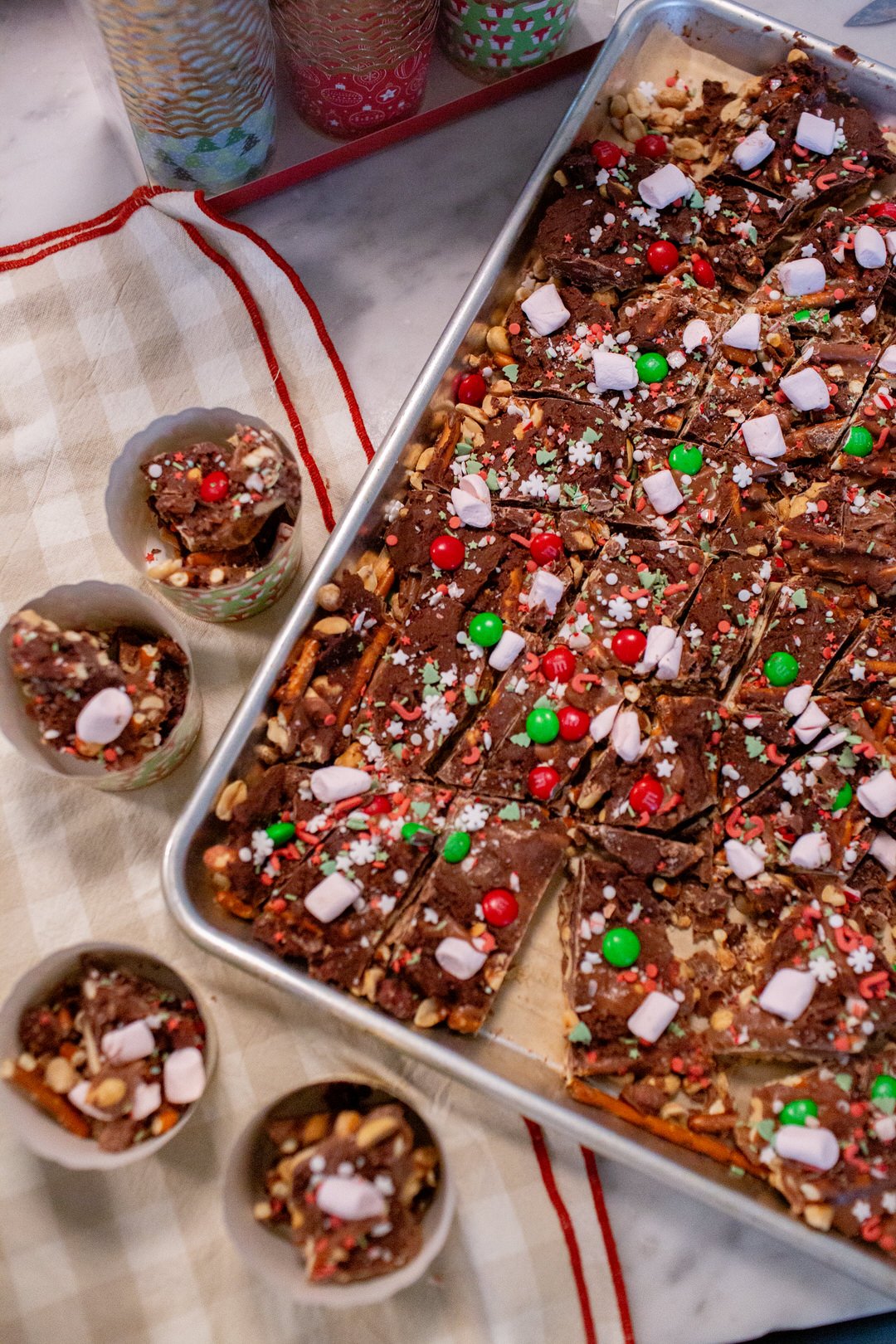 holiday monster bark recipe, holiday deserts