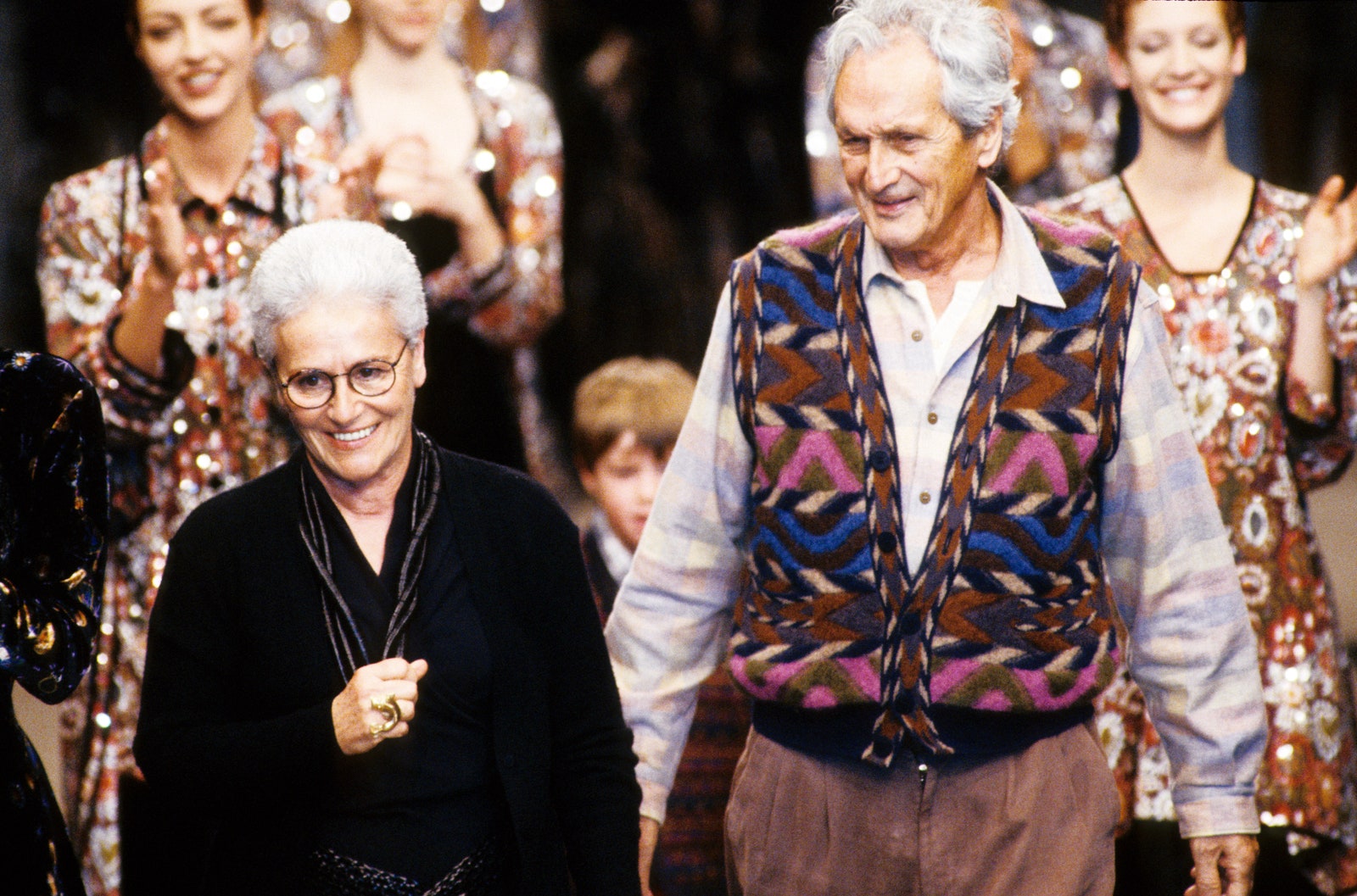 Rosita and Ottavio at the Missoni show.