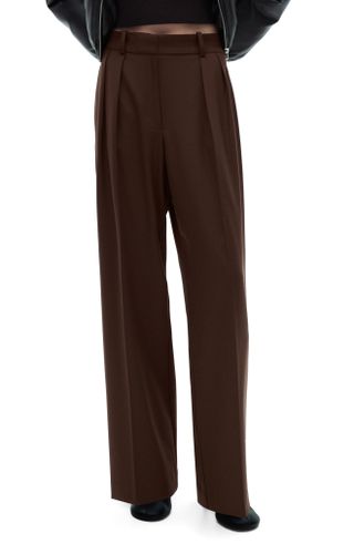 MANGO, Pleated Wide Leg Pants