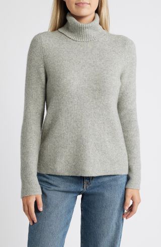 Caslon<sup>®</sup>, Rib Turtleneck Sweater