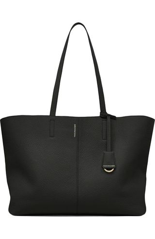 Large Leather Snap Soft Tote