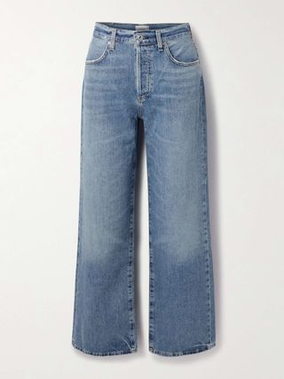 Annina High-Rise Wide-Leg Jeans - 30”