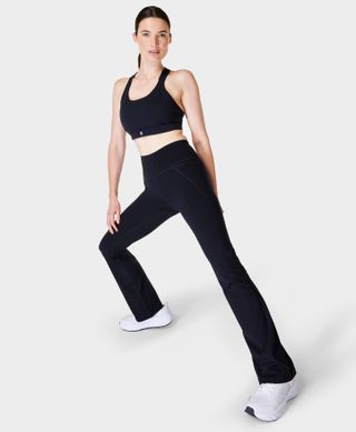 Sweaty Betty black bootcut leggings