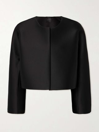 Bobbi Cropped Satin Jacket