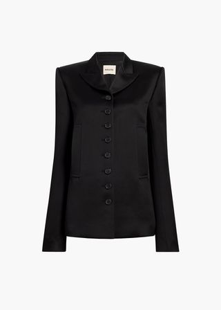 Khaite, Saraphina Jacket in Black Satin