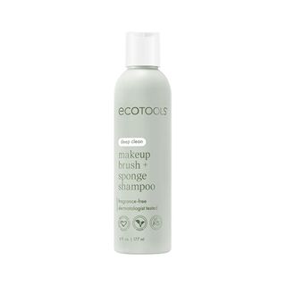 EcoTools Cleanser Shampoo for Makeup Brush/Sponge/Puffs, Remove Makeup & Impurities, Fragrance-Free, No Harsh Chemicals, Vegan & Cruelty-Free, 6 fl.oz./177 ml, 1 Count