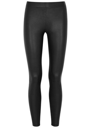 Vince, Black Leather Leggings