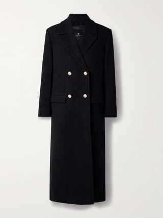 Raleigh Double-Breasted Herringbone Wool-Blend Coat