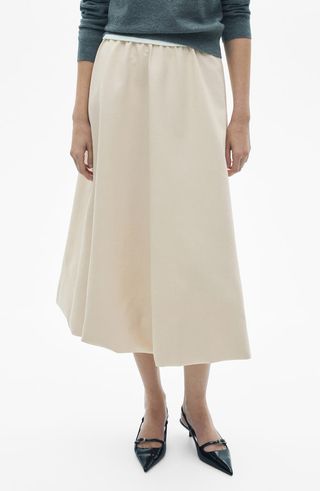 Flare Midi Skirt