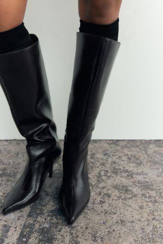 ZARA Thin Heeled Boots