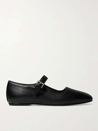 Ava Leather Mary Jane Ballet Flats