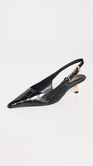 Schutz Lana Croco Slingback Pumps