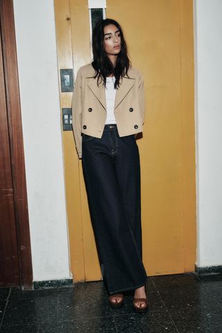 Short Trench Style Jacket