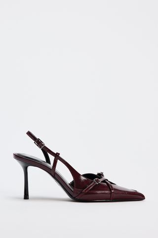 Buckled Strap Heeled Shoes