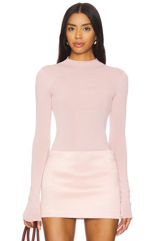 Camila Coelho Pauline Mock Neck Sweater