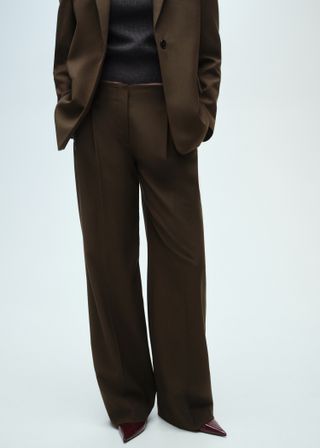 MANGO Wideleg Suit Trousers 