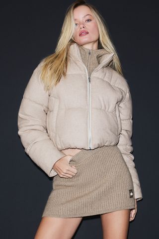 Cashmere Alpine Puffer - Flax Heather/silverwood