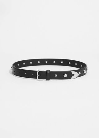 Studded Leather Belt