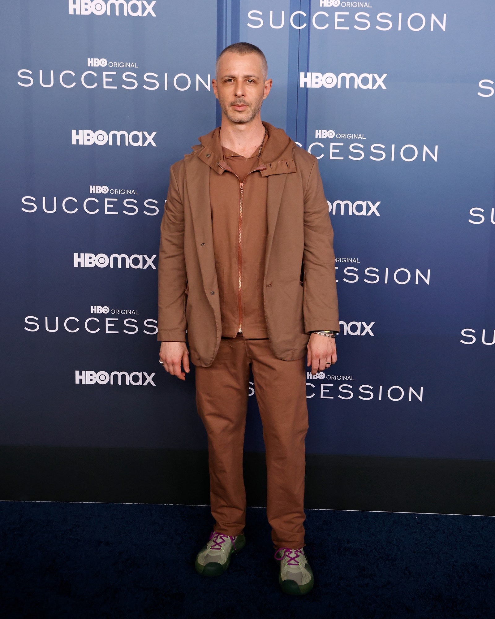 NEW YORK NEW YORK  MARCH 20 Jeremy Strong attends the Season 4 premiere of HBO's Succession at Jazz at Lincoln Center on...