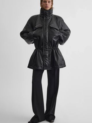 phoebe philo, Padded Jacket with Gathered Waist