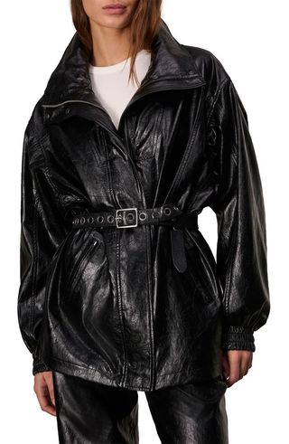 Monica Faux Leather Jacket