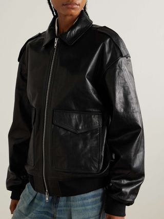 Viper Oversized Leather Jacket