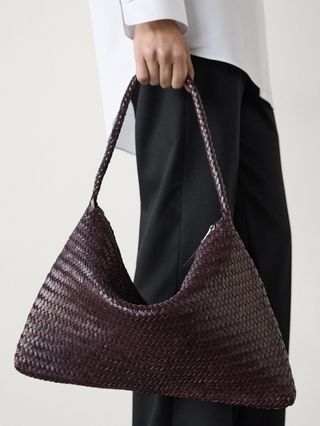 Massimo Dutti, Braided Nappa Leather Bag