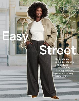 Woman Wearing Trousers and Leather Cropped Jacket