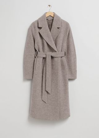 Voluminous Belted Wool Coat