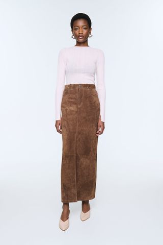 Ducie, Chicago Suede Maxi Skirt