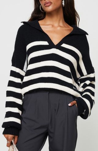 Williamson Stripe Collar Sweater