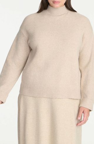 ELOQUII, Mock Neck Sweater