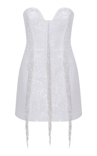 Elodie Beaded Fringed Mini Dress