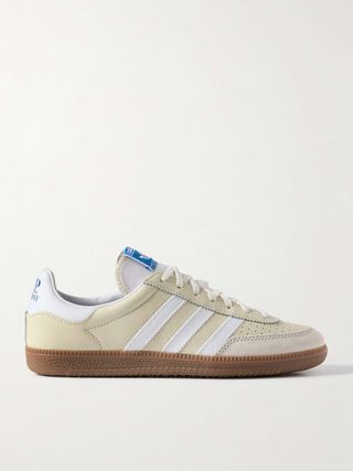 + C.p. Company Wimberley Spezial Grosgrain and Suede-Trimmed Leather Sneakers