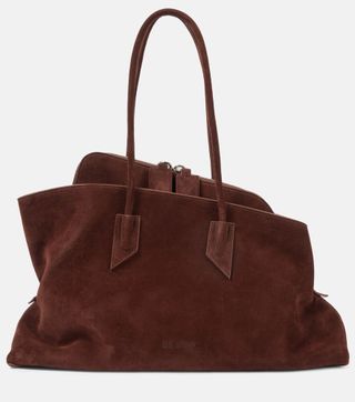 La Passeggiata Large Suede Tote Bag