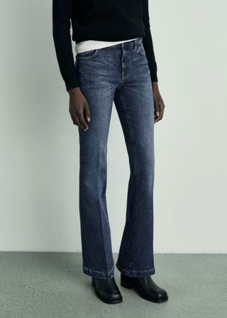 Mid-Rise Flared Jeans - Women | Mango United Kingdom