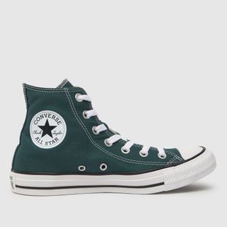 Converse All Star Hi Trainers in Dark Green