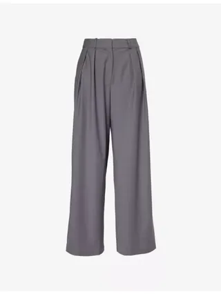 Ripley Pleated Wide-Leg Wool-Blend Trousers