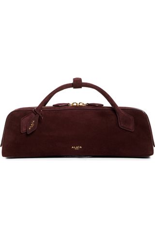 Le Teckel Suede East/west Clutch