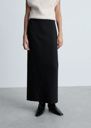 Straight Skirt With Slit - Women | Mango Usa