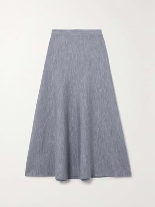 Freddie Wool, Cashmere and Silk-Blend Midi Skirt