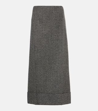 Wool Midi Skirt