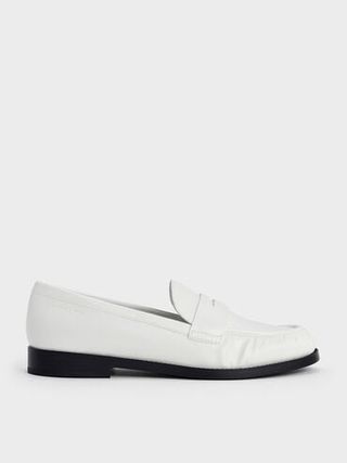 Ruched Penny Loafers